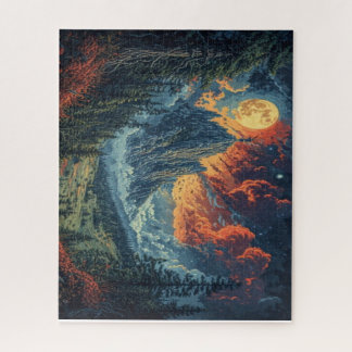 Beautiful Mountain Scene Jigsaw Puzzle