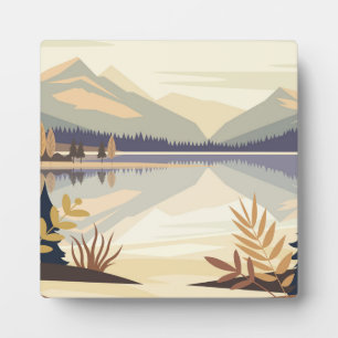 Beautiful Mountain Scenery Plaque