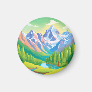 Beautiful Mountains Magnet