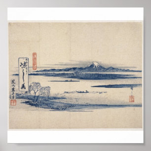Beautiful Mt. Fuji in Japan circa 1800s Poster