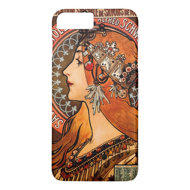Beautiful Mucha Boho Woman Case-Mate iPhone Case (Back)