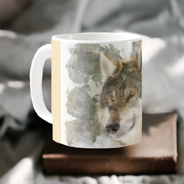 Beautiful Mug - Watercolor Wolf (Creator Uploaded)