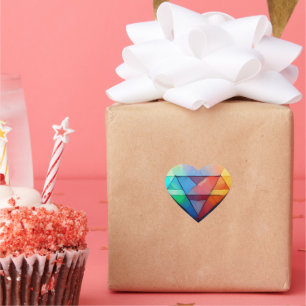 Beautiful Multi-colour Heart Stickers