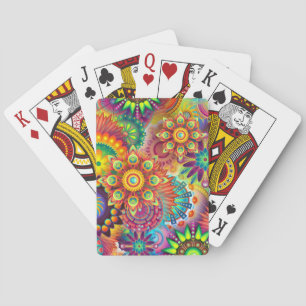 Beautiful Multi-Colour, Multiple Mandala Pattern Playing Cards