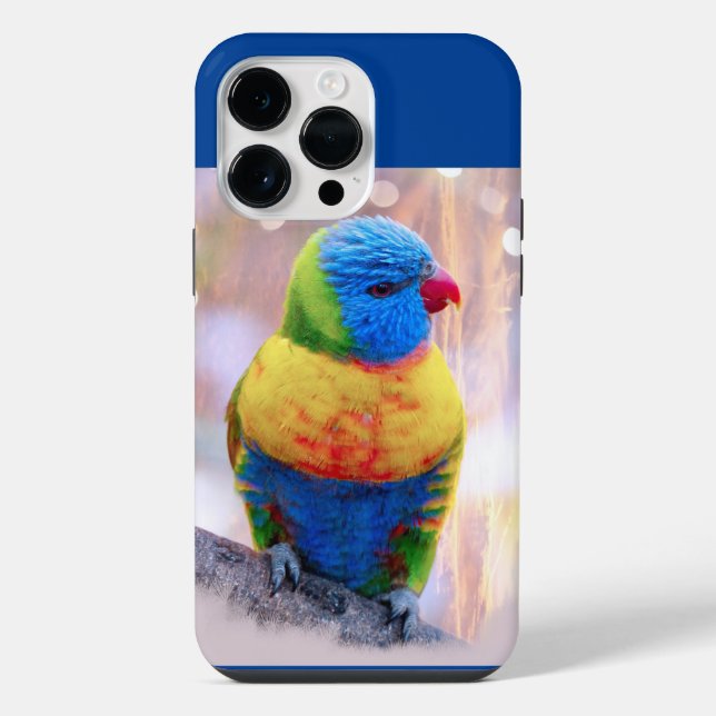 Beautiful Multicolored Parrot iPhone Case (Back)