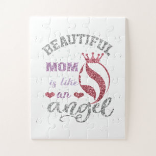 Beautiful mum is like an angel jigsaw puzzle