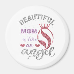 Beautiful mum is like an angel magnet