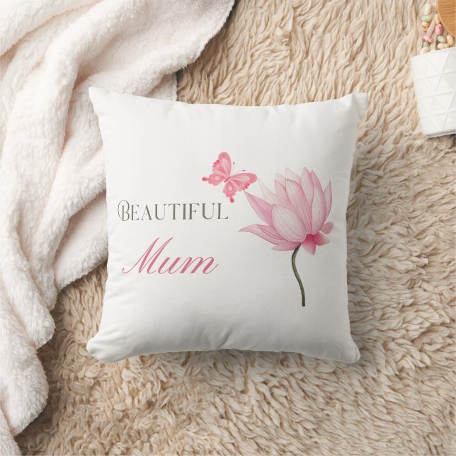 Beautiful Mum, Thoughtful Gift for Mothers Cushion (Blanket)
