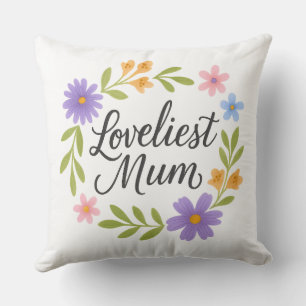 Beautiful Mum Throw Pillow – Mum Love Cushion