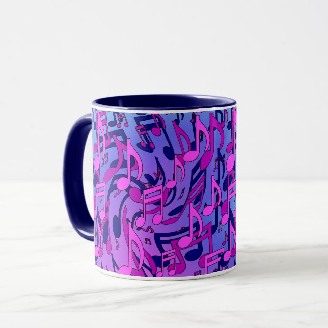 Beautiful Music Lively Colourful Upbeat Design Mug (Front Left)