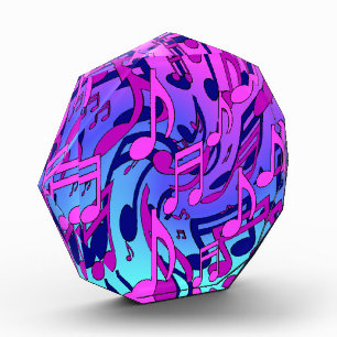 Beautiful Music Upbeat Colourful Musical Notes Photo Block