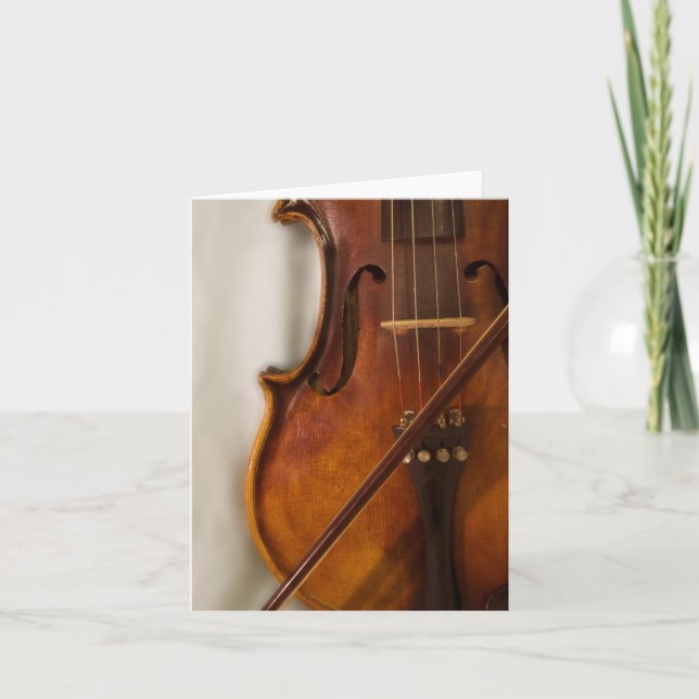 Beautiful Music--Violin Card (Front)