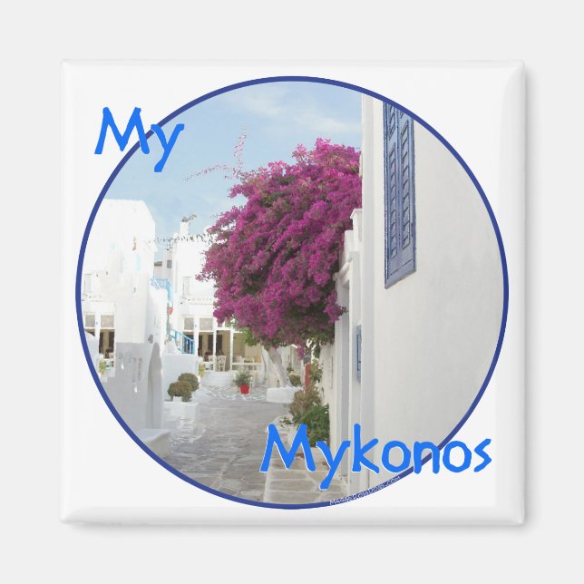 Beautiful Mykonos Magnet (Front)