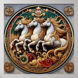 "Beautiful Mystical Horses" 27 Poster