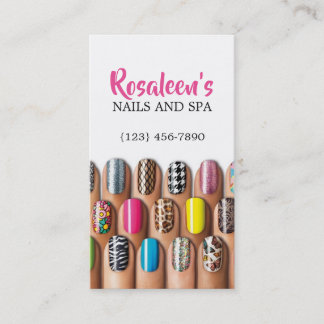 Beautiful Nails Salon & Spa Business Card