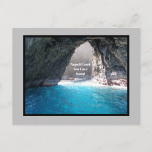 BEAUTIFUL NAPALI COAST BLUE SEA CAVE, KAUAI POSTCARD