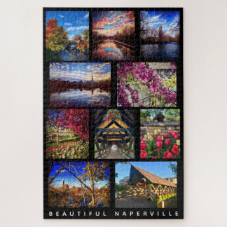 Beautiful Naperville - 10 Scenes Around Town Jigsaw Puzzle