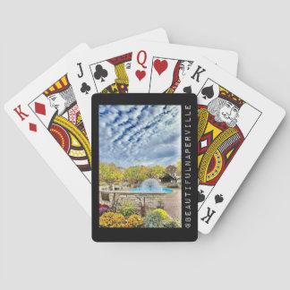 Beautiful Naperville - Dandelion Fountain Playing Cards