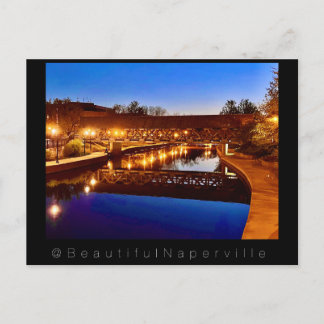 Beautiful Naperville - Riverwalk Reflections #2 Postcard