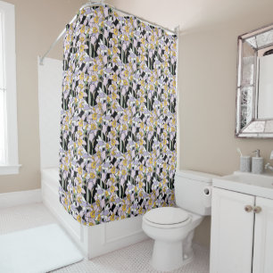 Beautiful Narcissus Flowers in Bloom     Shower Curtain