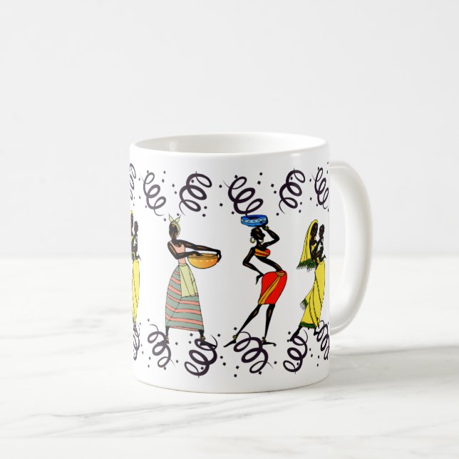 Beautiful Native African Women Beauty & Culture Coffee Mug (Front Right)