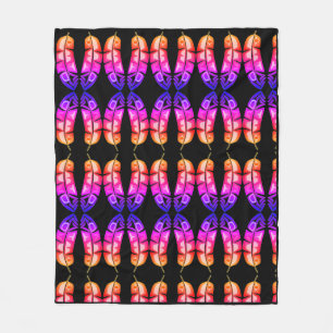 Beautiful Native American Design Fleece Blanket
