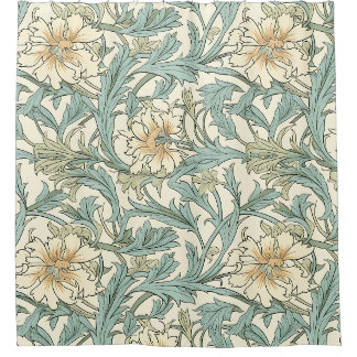 Beautiful natural flower pattern Cottagecore art Shower Curtain