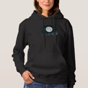 Beautiful Natural Landscape For Camping With Moon Hoodie