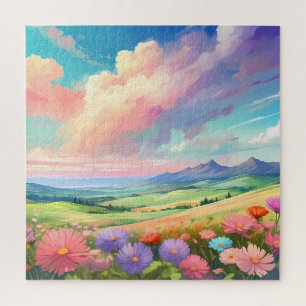 Beautiful natural landscape illustration jigsaw puzzle