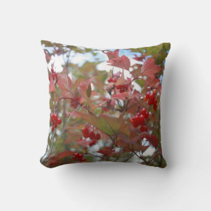 Beautiful Nature Autumn Berries Fall Season Cool Cushion
