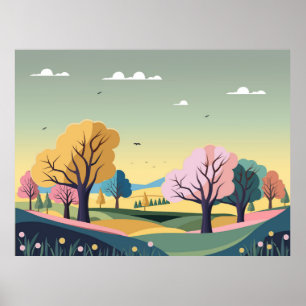 Beautiful Nature Background  Poster