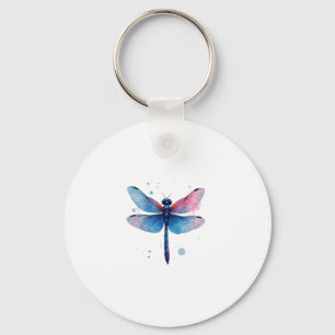 Beautiful Nature Colorful Graphic Pattern Dragonfl Key Ring