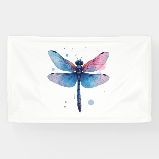 Beautiful Nature Colourful Graphic Pattern Dragonf Banner (Horizontal)