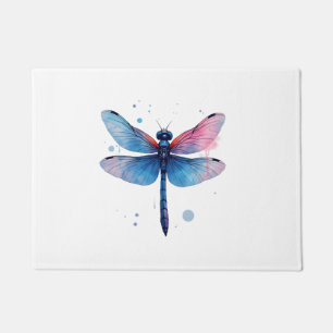 Beautiful Nature Colourful Graphic Pattern Dragonf Doormat