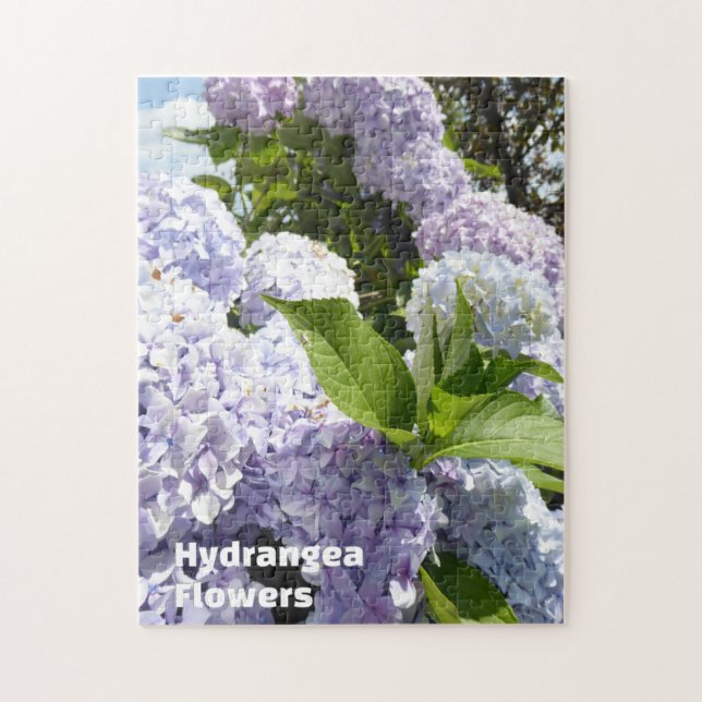 Beautiful Nature Hydrangea Garden Flower Photo Jigsaw Puzzle (Vertical)
