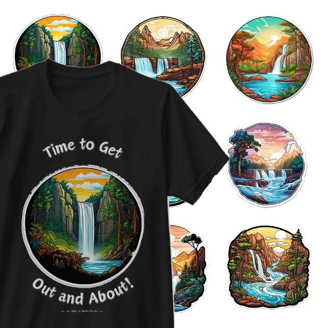 Beautiful Nature in Round T-Shirt (Creator Uploaded)