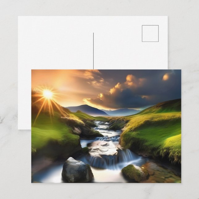 Beautiful nature landscape postcard (Front/Back)