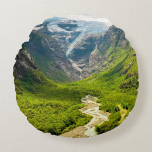 Beautiful Nature Scene from Norwaytravel,adventure Round Cushion