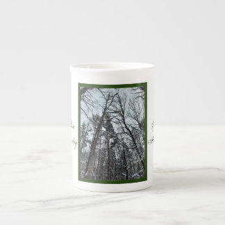 Beautiful nature snow in the woods Specialty Mug