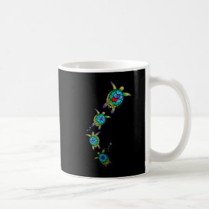 Beautiful Nautical Tropical Swimming Sea Turtles Coffee Mug