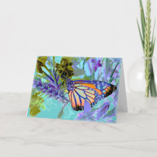 Beautiful Neons Butterfly Card