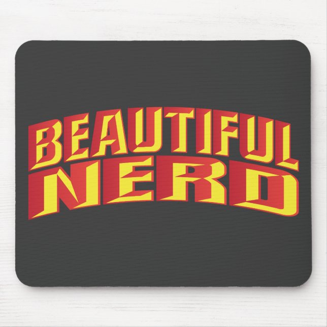 Beautiful Nerd Mouse Pad (Front)