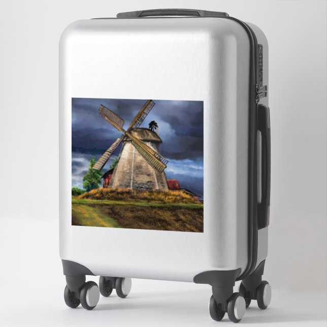 Beautiful Netherlands Windmill Landscape Sticker (Suitcase)