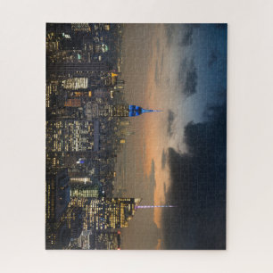 Beautiful New York Evening Skyline Jigsaw Puzzle