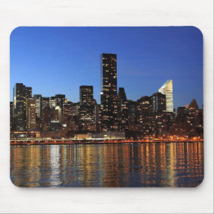 Beautiful New York Evening Skyline Mouse Pad
