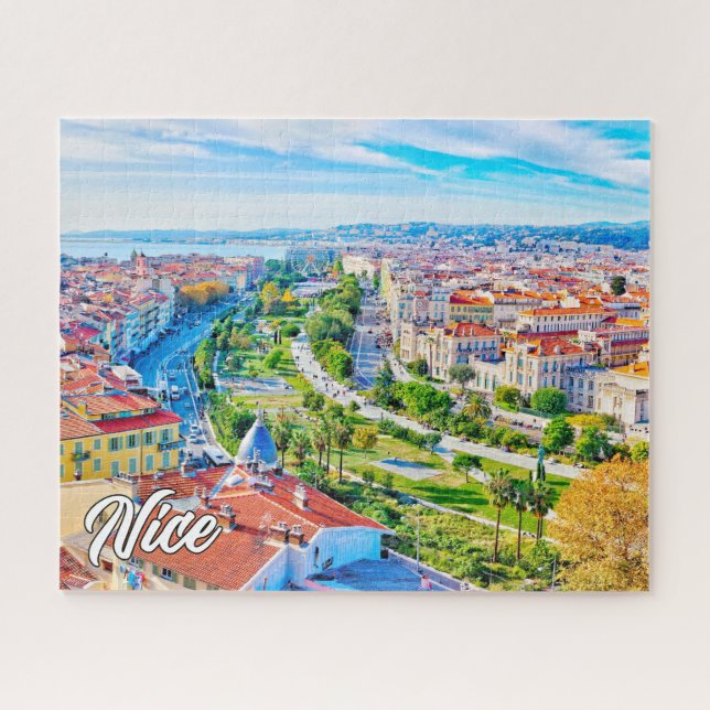 Beautiful Nice, France Jigsaw Puzzle (Horizontal)