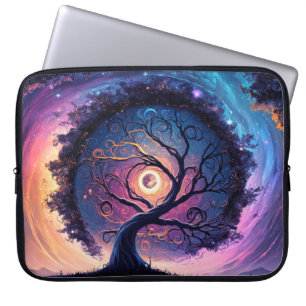 Beautiful Night Sky Illustration Laptop Sleeve