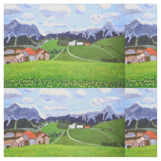 Beautiful Norway cotton fabric  (Close Up)