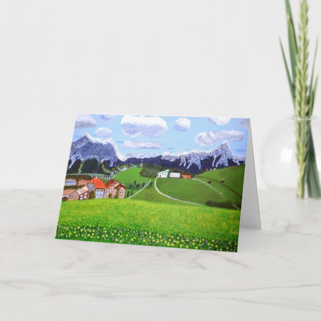 Beautiful Norway invitation folded card  (Front)
