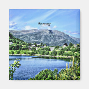 Beautiful Norway, scenic landscape Magnet